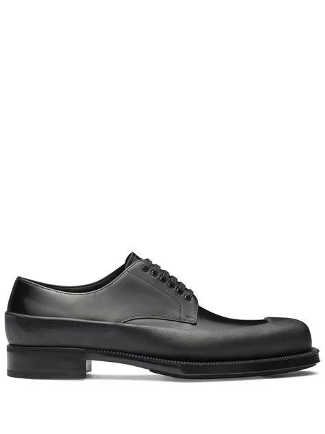 prada square toe derby|Prada Brushed square.